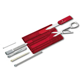 Victorinox Swiss Card Classic in red transparent