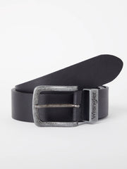Wrangler Basic Metal Loop Leather Belt for men Black