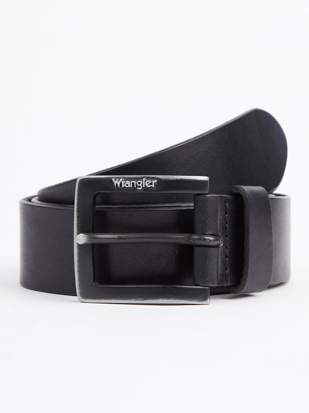 Wrangler Kabel Buckle Leather Belt Black
