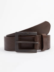 Wrangler Kabel Buckle Leather Belt Brown