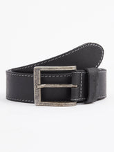 Wrangler Stitched Leather Belt for men Black
