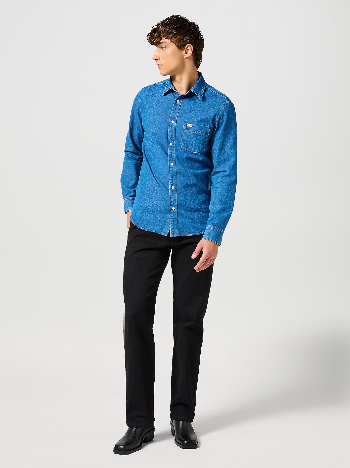 13MWZ Original Cowboy Cut Jean Shadow Black