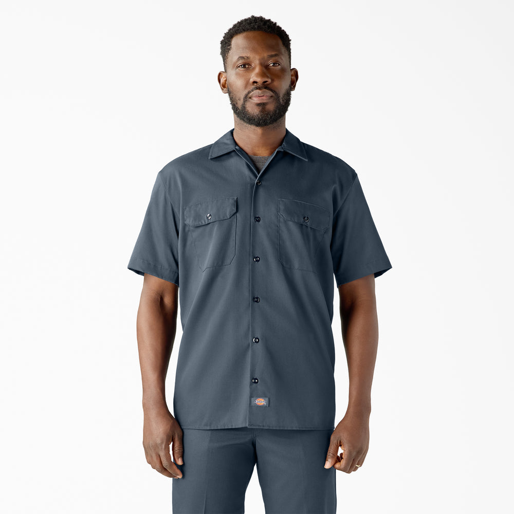 Dickies Men's 1574 Short Sleeve Work Shirt Airforce Blue