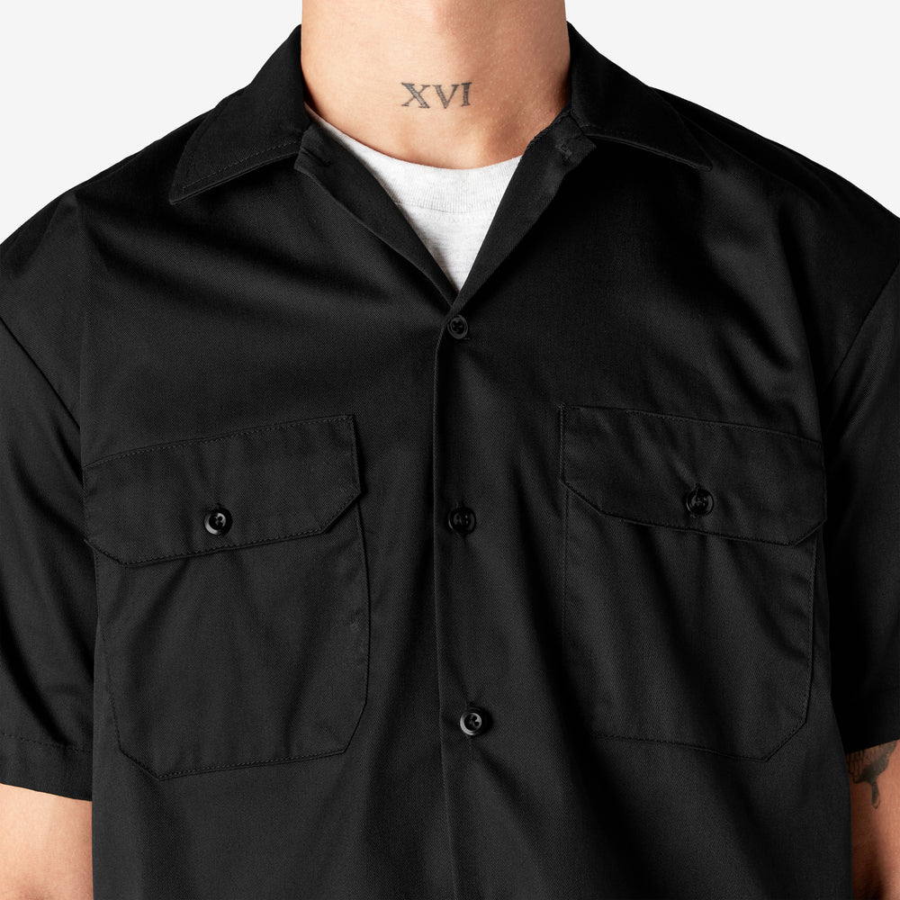 Dickies Men's 1574 Short Sleeve Work Shirt Black
