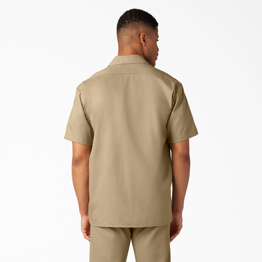 Dickies Men's 1574 Short Sleeve Work Shirt Khaki