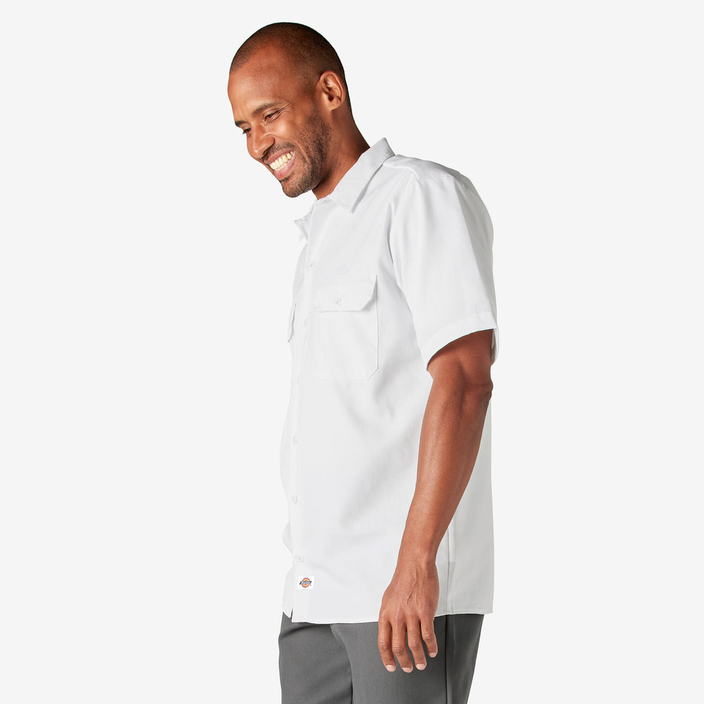 Dickies Men's 1574 Short Sleeve Work Shirt White