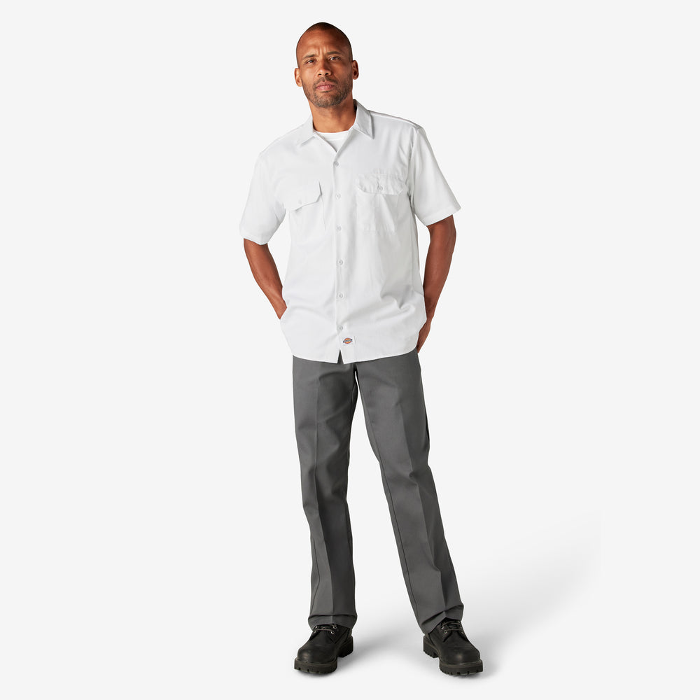 Dickies Men's 1574 Short Sleeve Work Shirt White