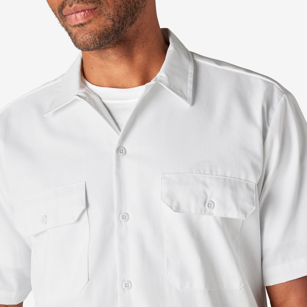 Dickies Men's 1574 Short Sleeve Work Shirt White
