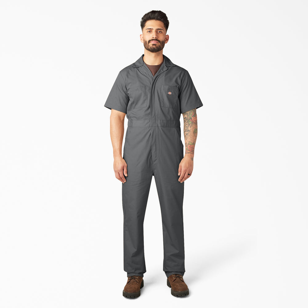 Dickies Mens Short Sleeve Coverall Gray
