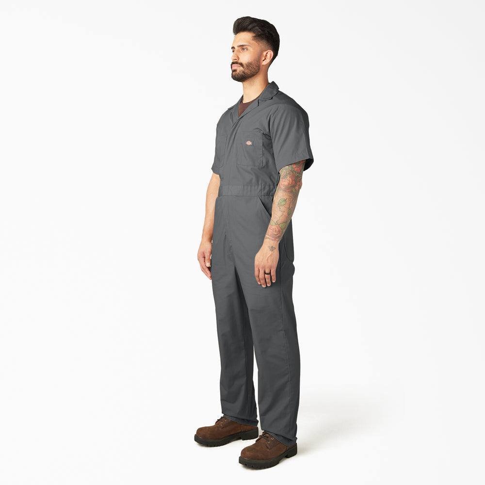 Dickies Mens Short Sleeve Coverall Gray