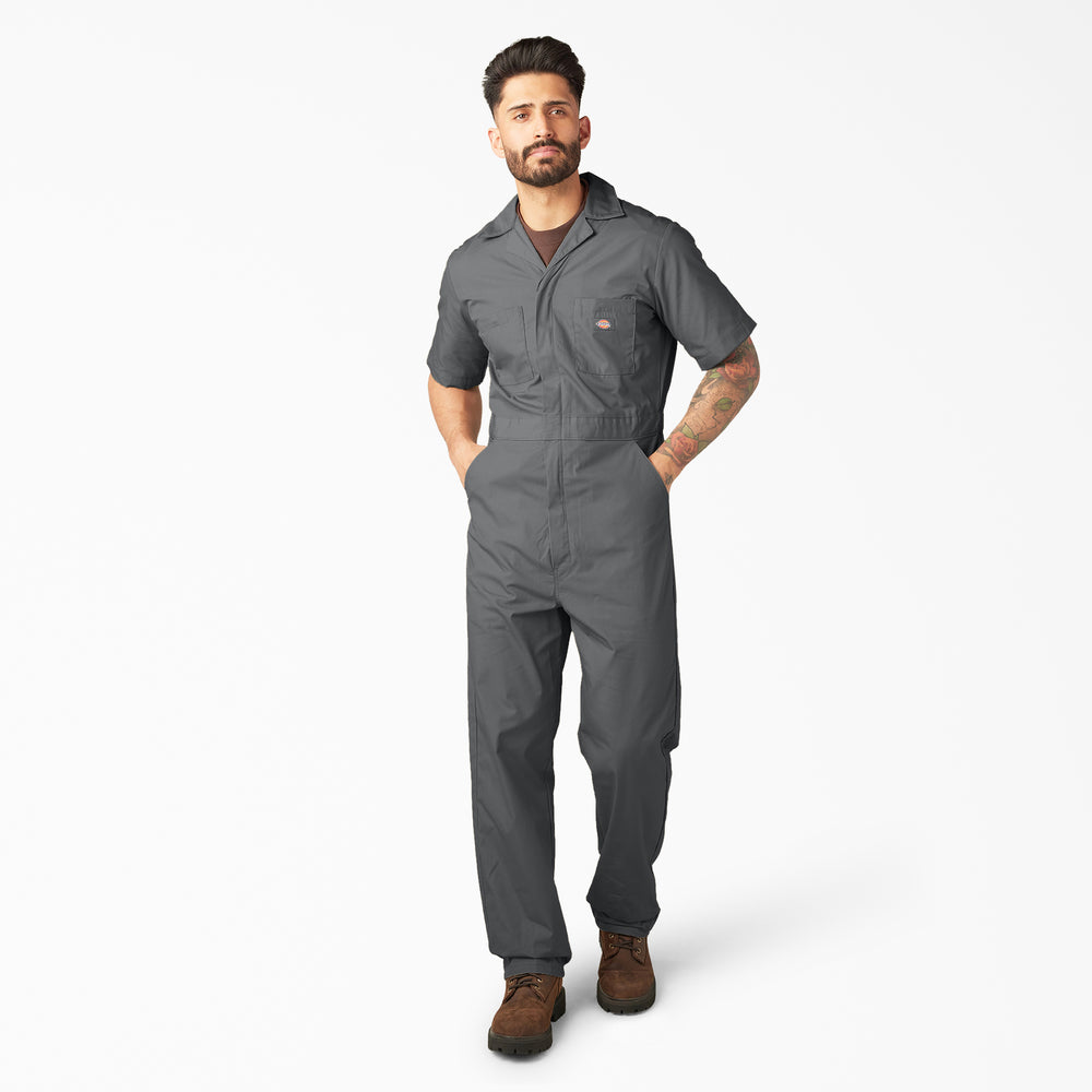 Dickies Mens Short Sleeve Coverall Gray