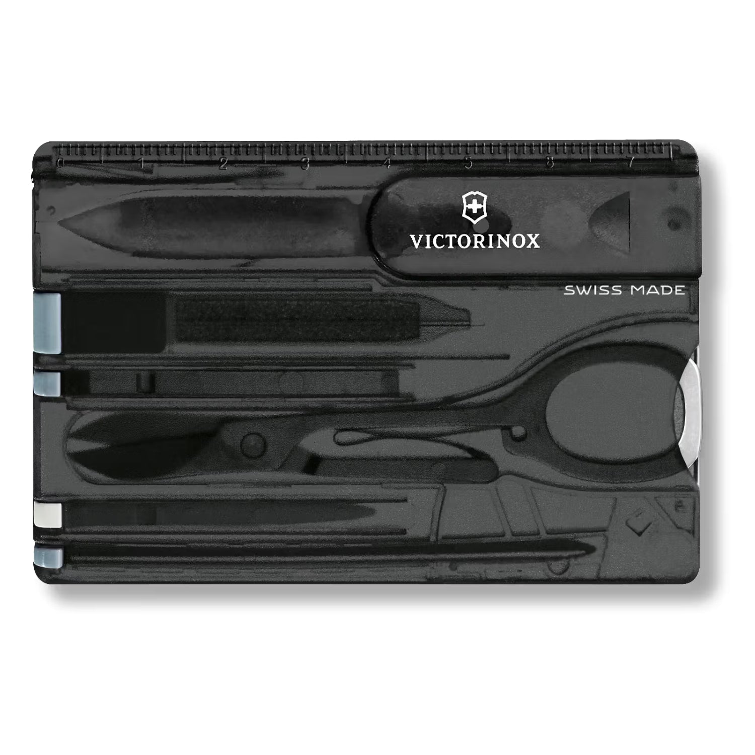 Victorinox Swiss Card Classic in black transparent