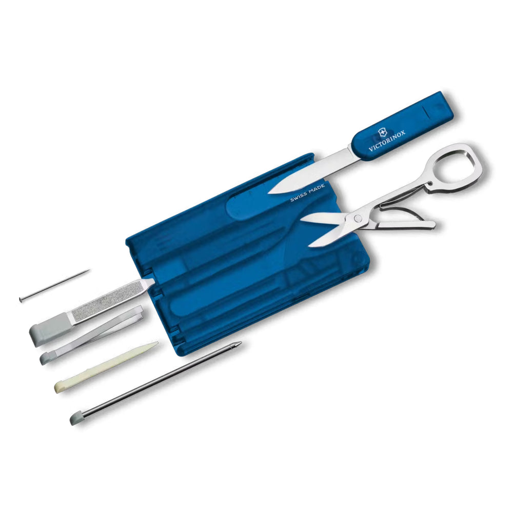 Victorinox Swiss Card Classic in blue transparent