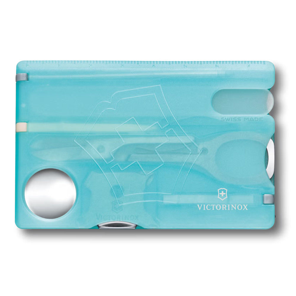 Victorinox Swiss Card Nailcare in ice blue translucent