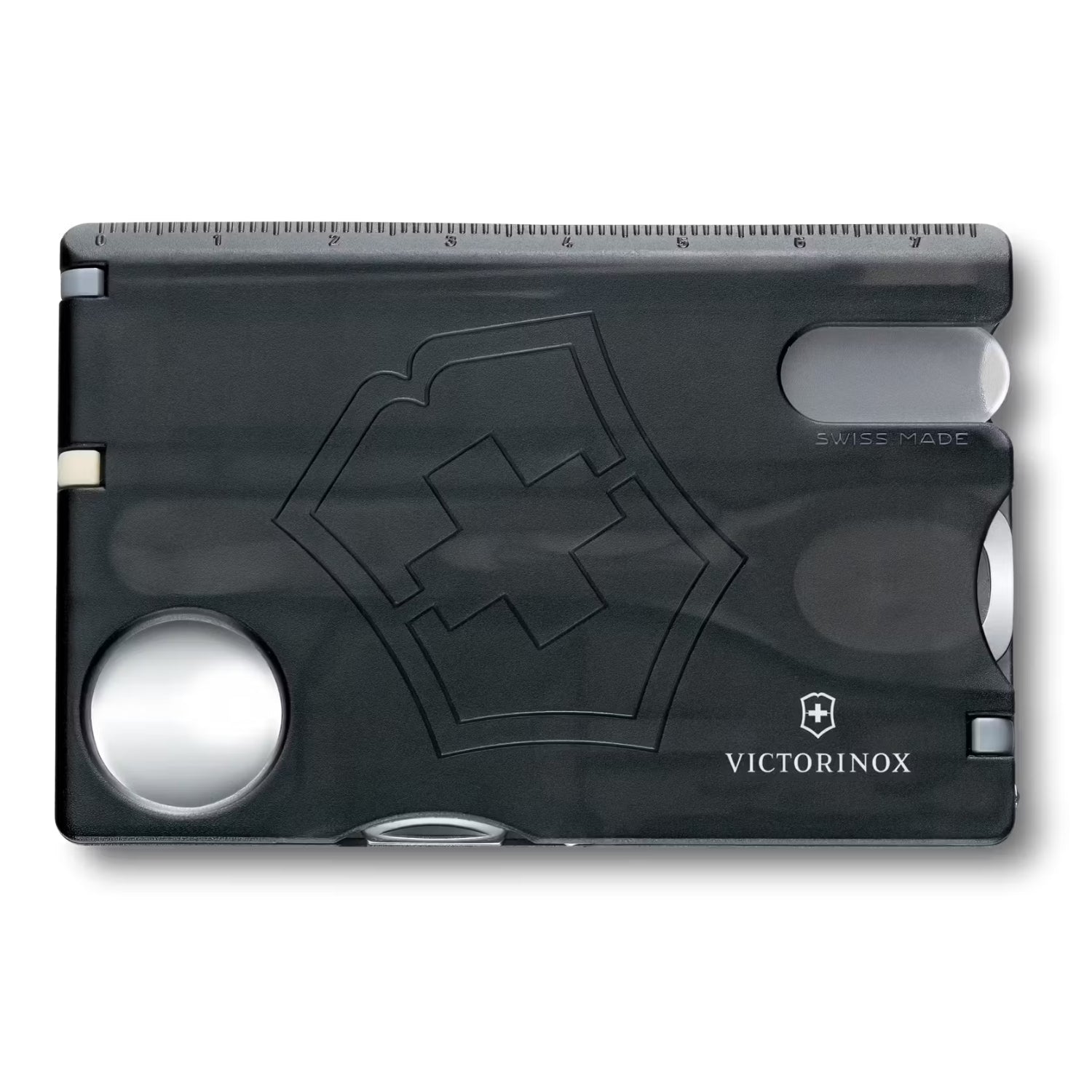 Victorinox Swiss Card Nailcare in black transparent