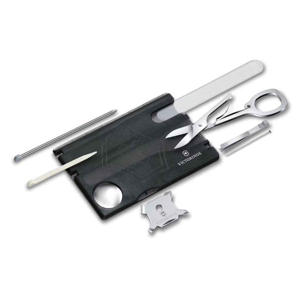 Victorinox Swiss Card Nailcare in black transparent