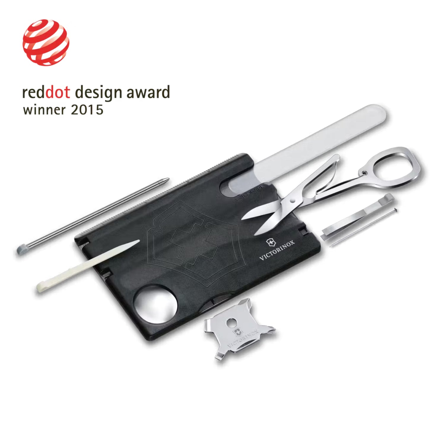 Victorinox Swiss Card Nailcare in black transparent