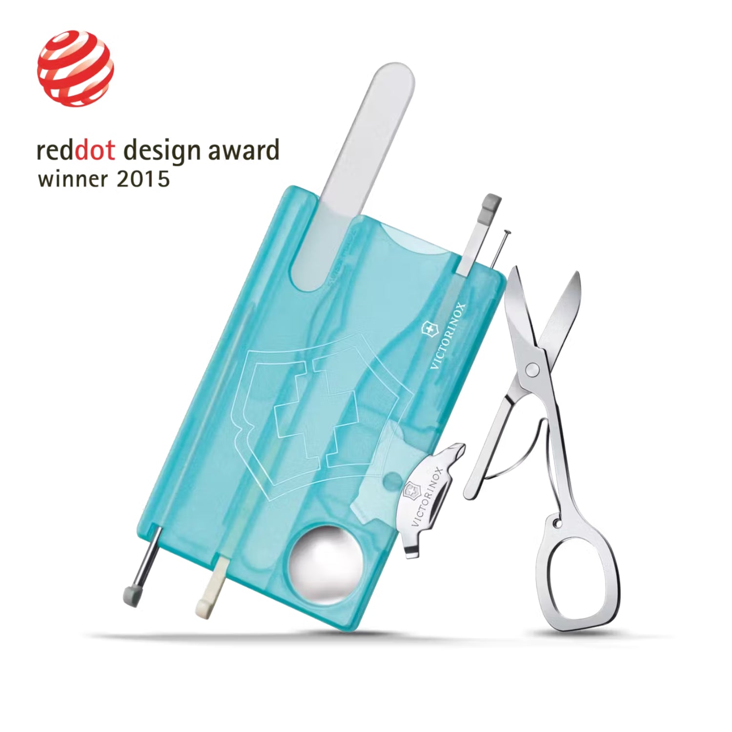 Victorinox Swiss Card Nailcare in ice blue translucent