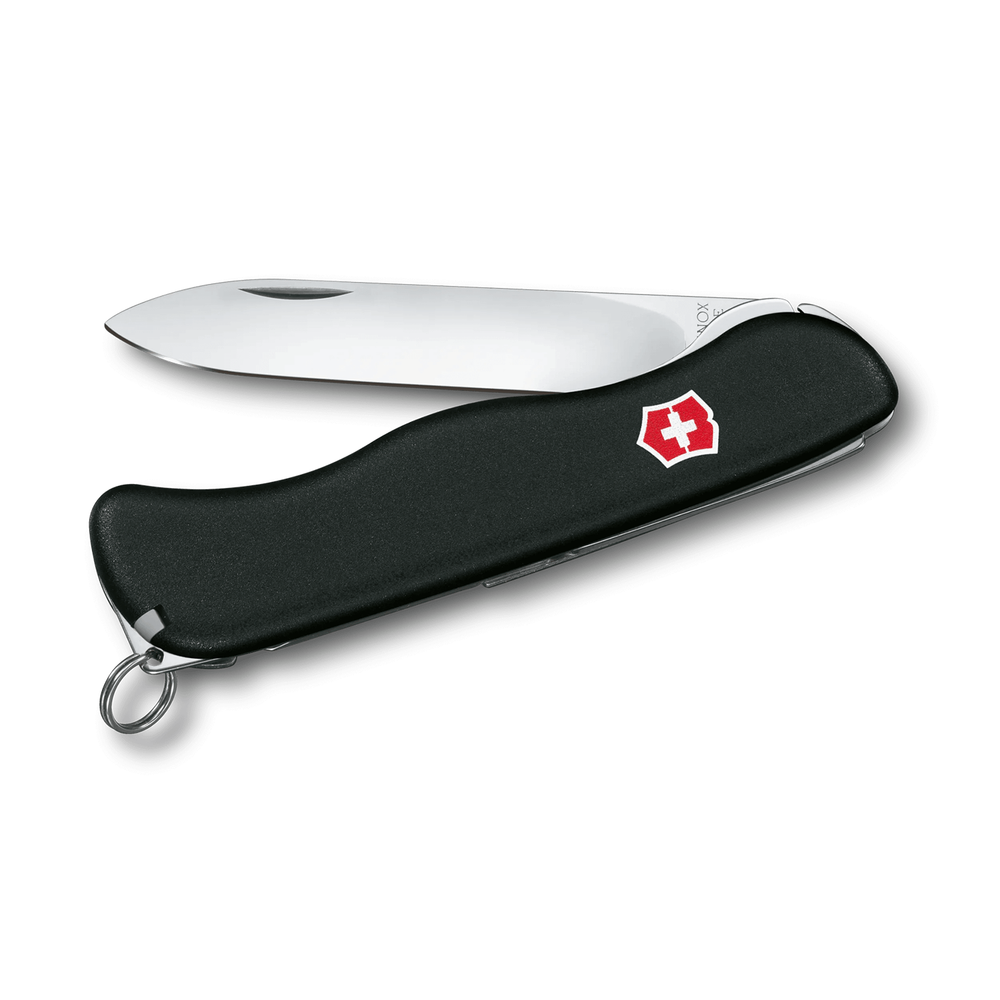 Victorinox Sentinel Black 0.8413.3 | Lightweight Swiss Army Knife with Lock Blade with 04 Functions