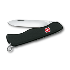 Victorinox Sentinel Black 0.8413.3 | Lightweight Swiss Army Knife with Lock Blade with 04 Functions