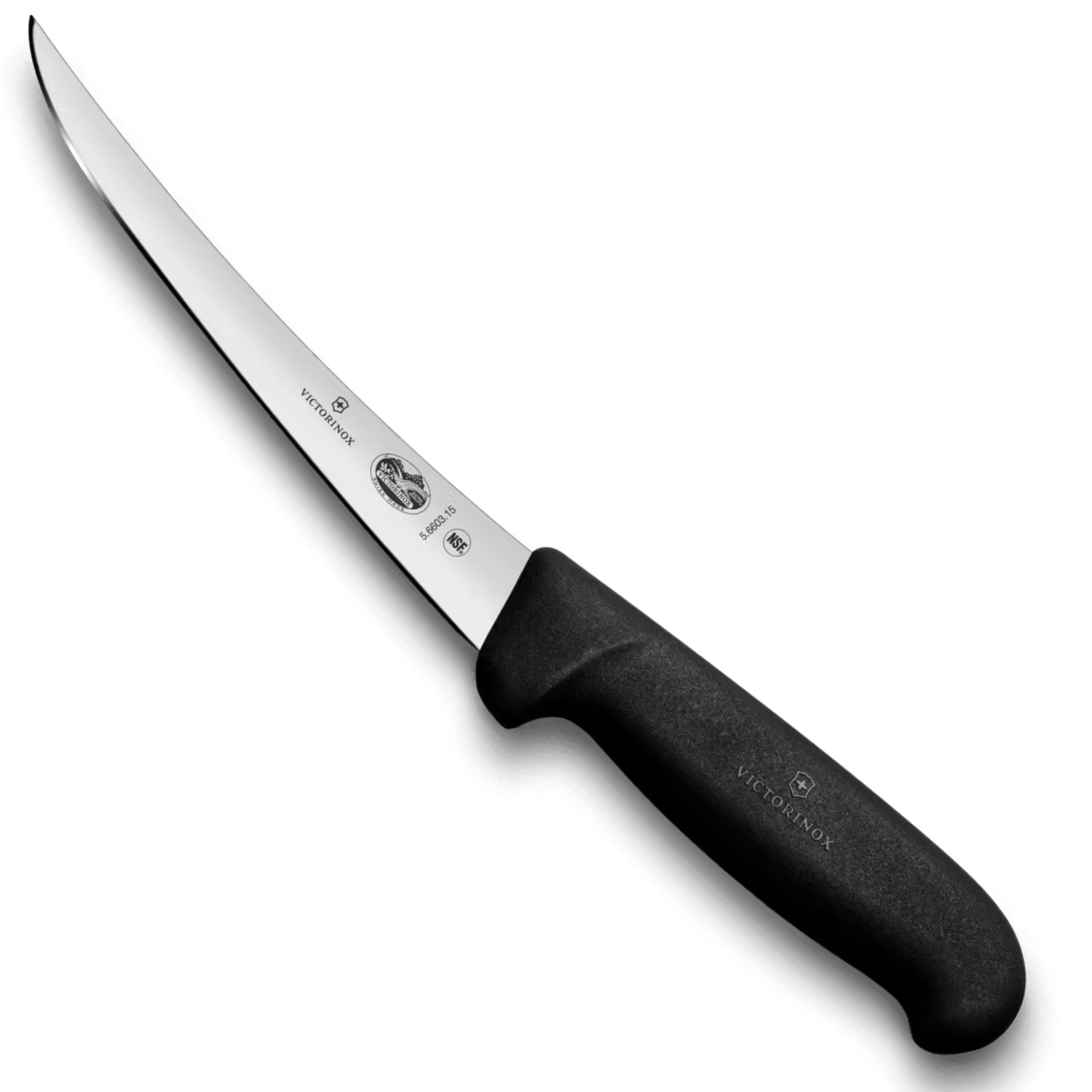 Victorinox Fibrox Boning Knife, 15 cm in Black  - 5.6603.15