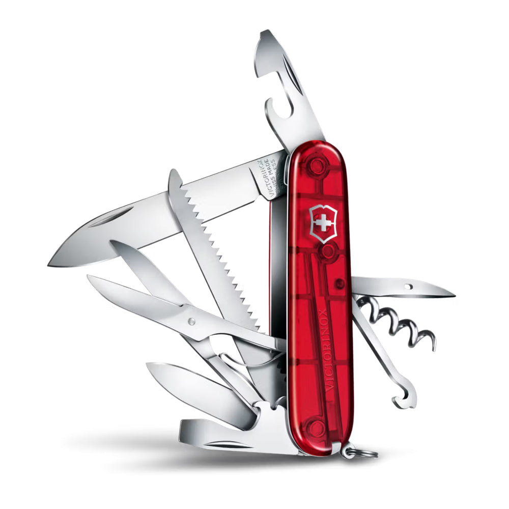 Victorinox Huntsman in Red Transparent - 1.3713.T Swiss Army Knife