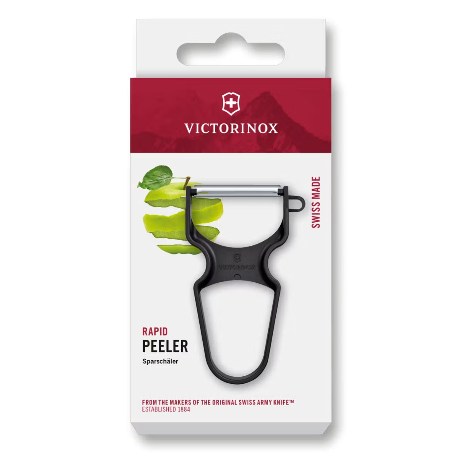 Victorinox RAPID Peeler straight edge in black - 6.0930.3