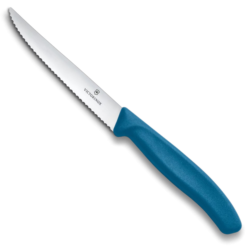 Victorinox Swiss Classic Steak and Pizza Knife, 11 cm in Blueberry Blue - 6.7232.C1