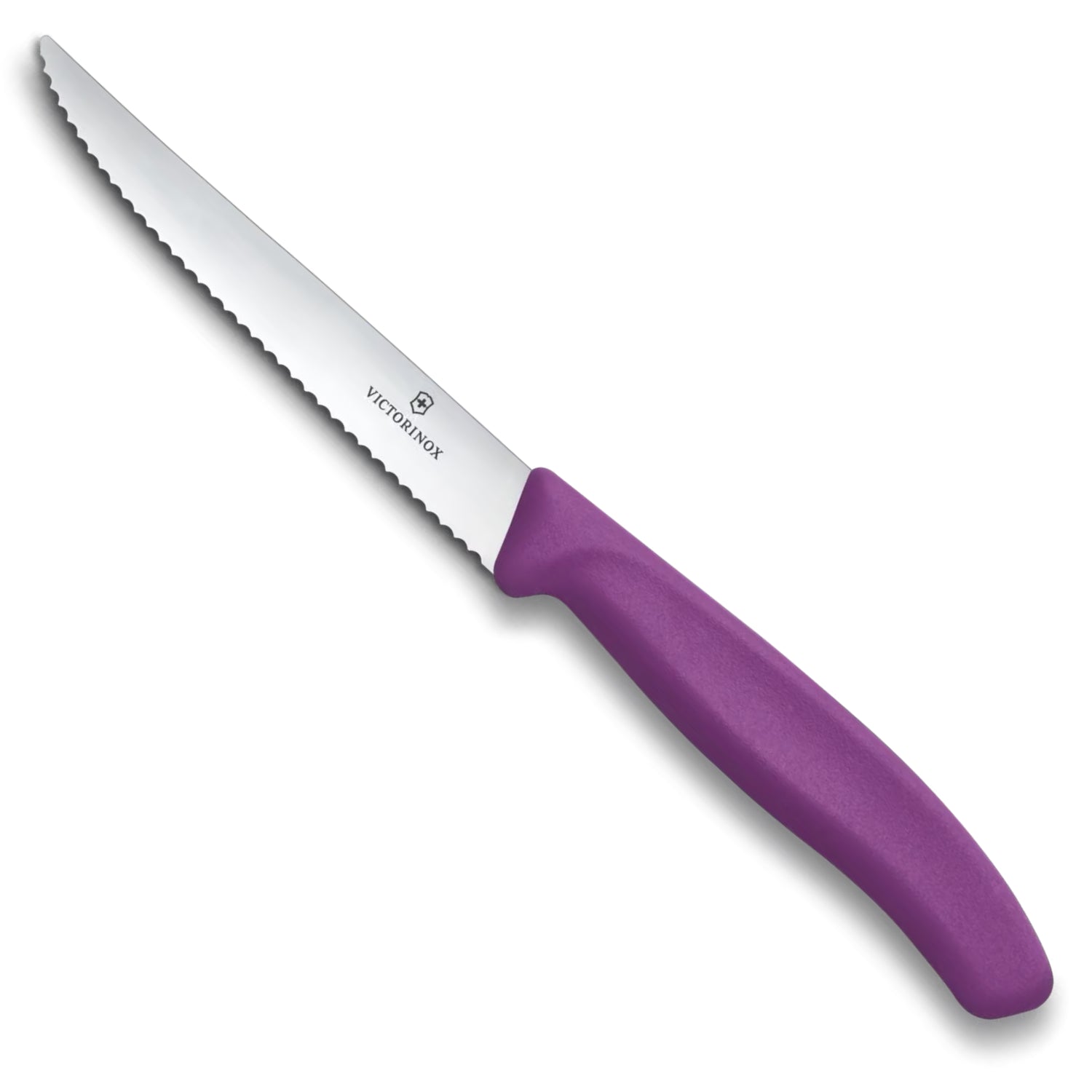 Victorinox Swiss Classic Steak and Pizza Knife, 11 cm in Eggplant Purple - 6.7235.C1