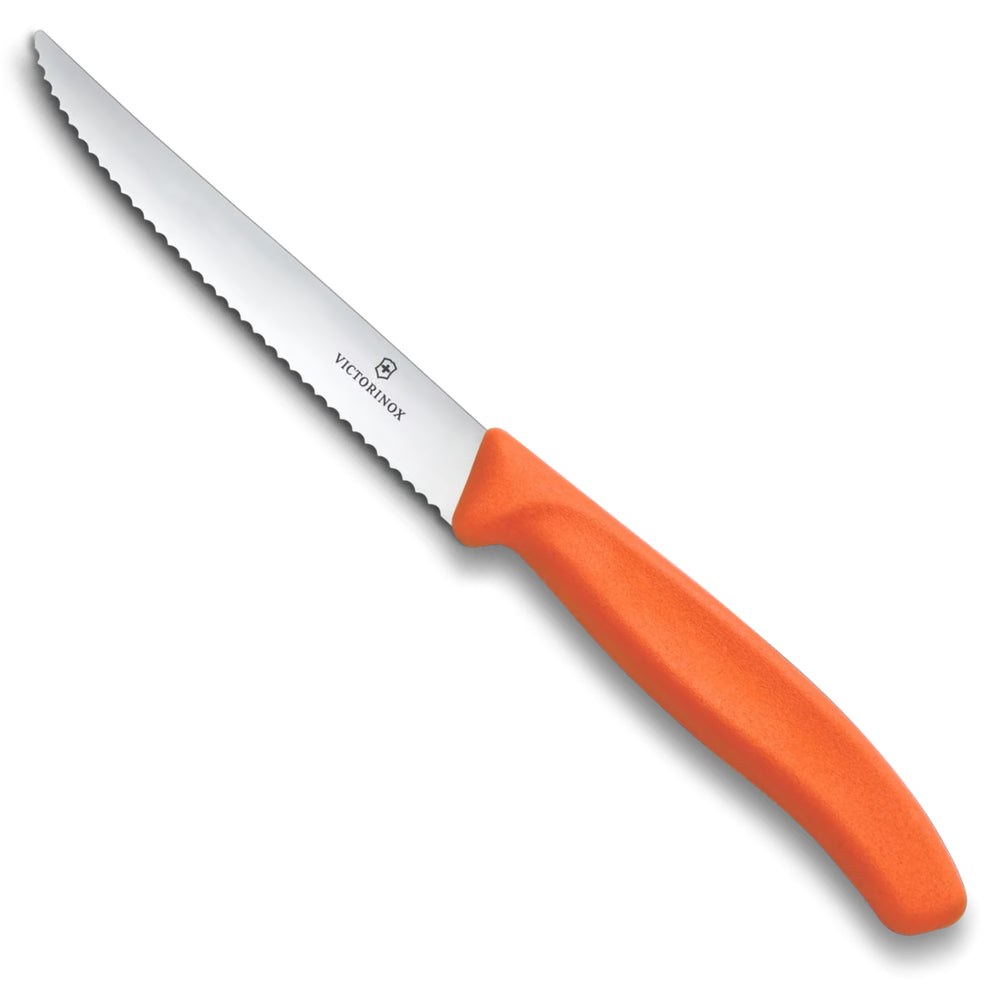 Victorinox Swiss Classic Steak and Pizza Knife, 11 cm in Tangerine Orange - 6.7239.C1