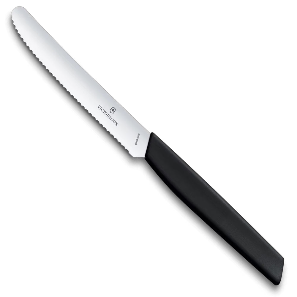 Victorinox Swiss Modern Tomato and Table Knife, 11 cm in Black  - 6.9003.11W