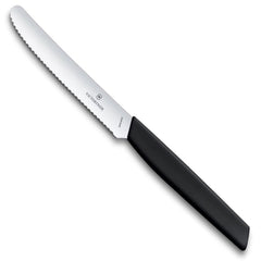 Victorinox Swiss Modern Tomato and Table Knife, 11 cm in Black  - 6.9003.11W