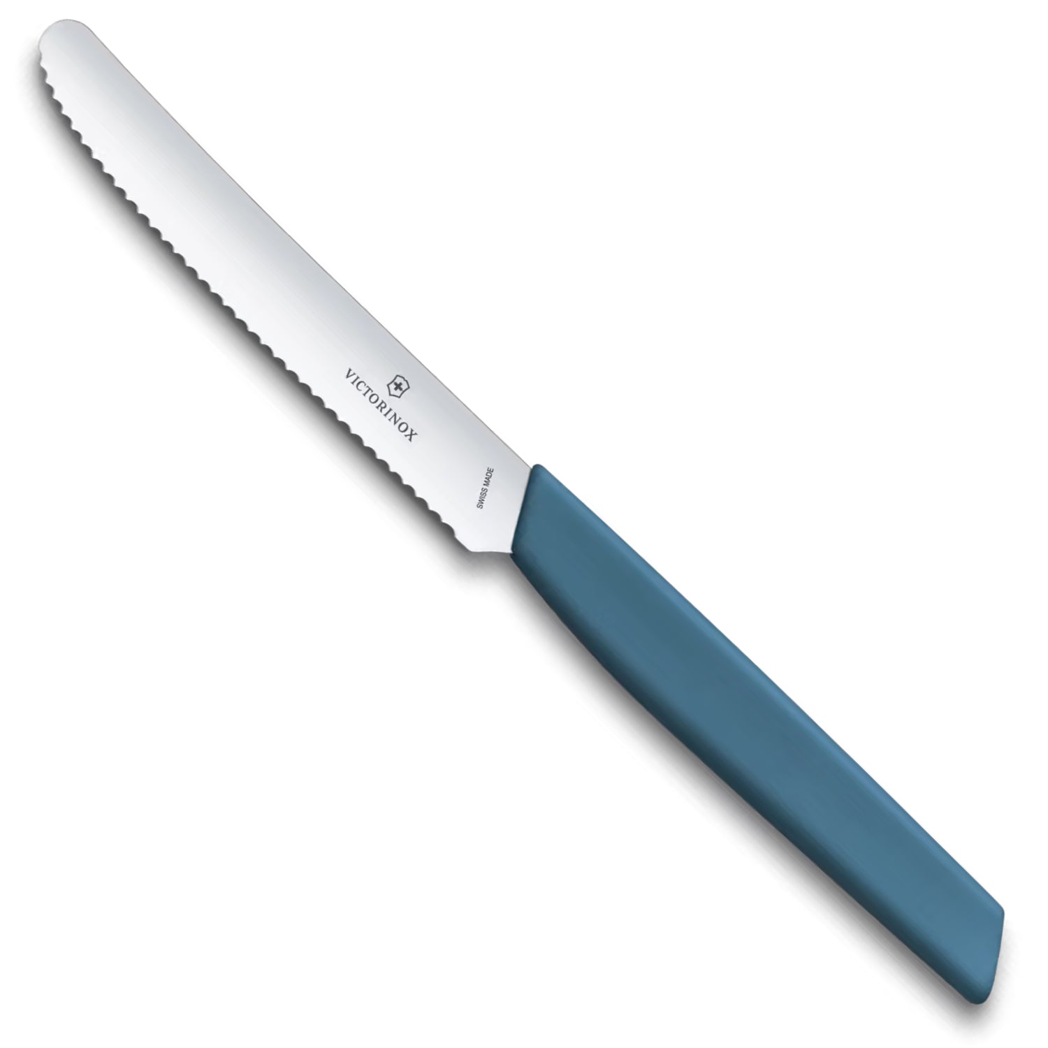 Victorinox Swiss Modern Tomato and Table Knife, 11 cm in Cornflower Blue - 6.9006.11W2
