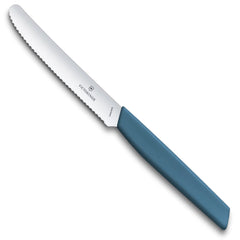 Victorinox Swiss Modern Tomato and Table Knife, 11 cm in Cornflower Blue - 6.9006.11W2