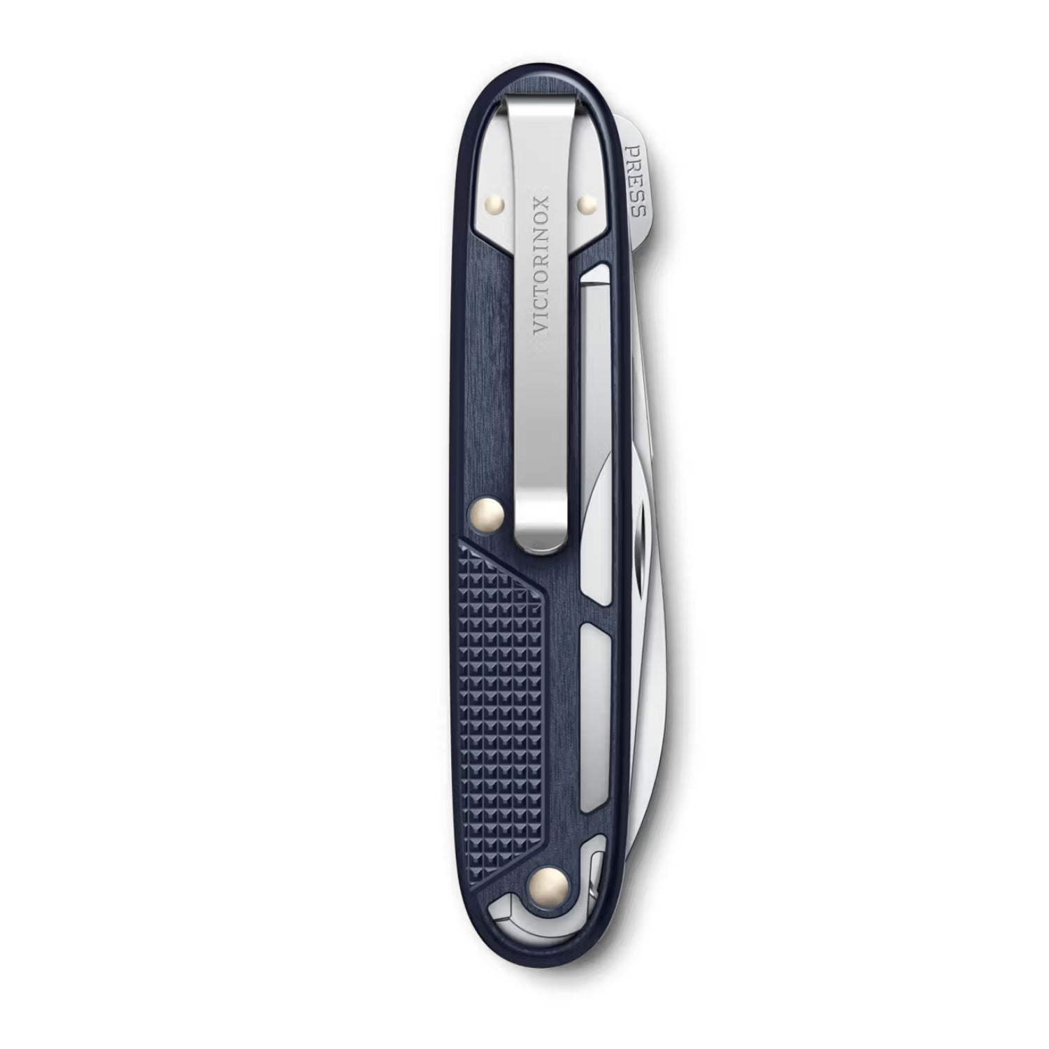 Victorinox Synergy Alox in Red Blue & Silver | Swiss Made Pocket Knife with 9 Functions