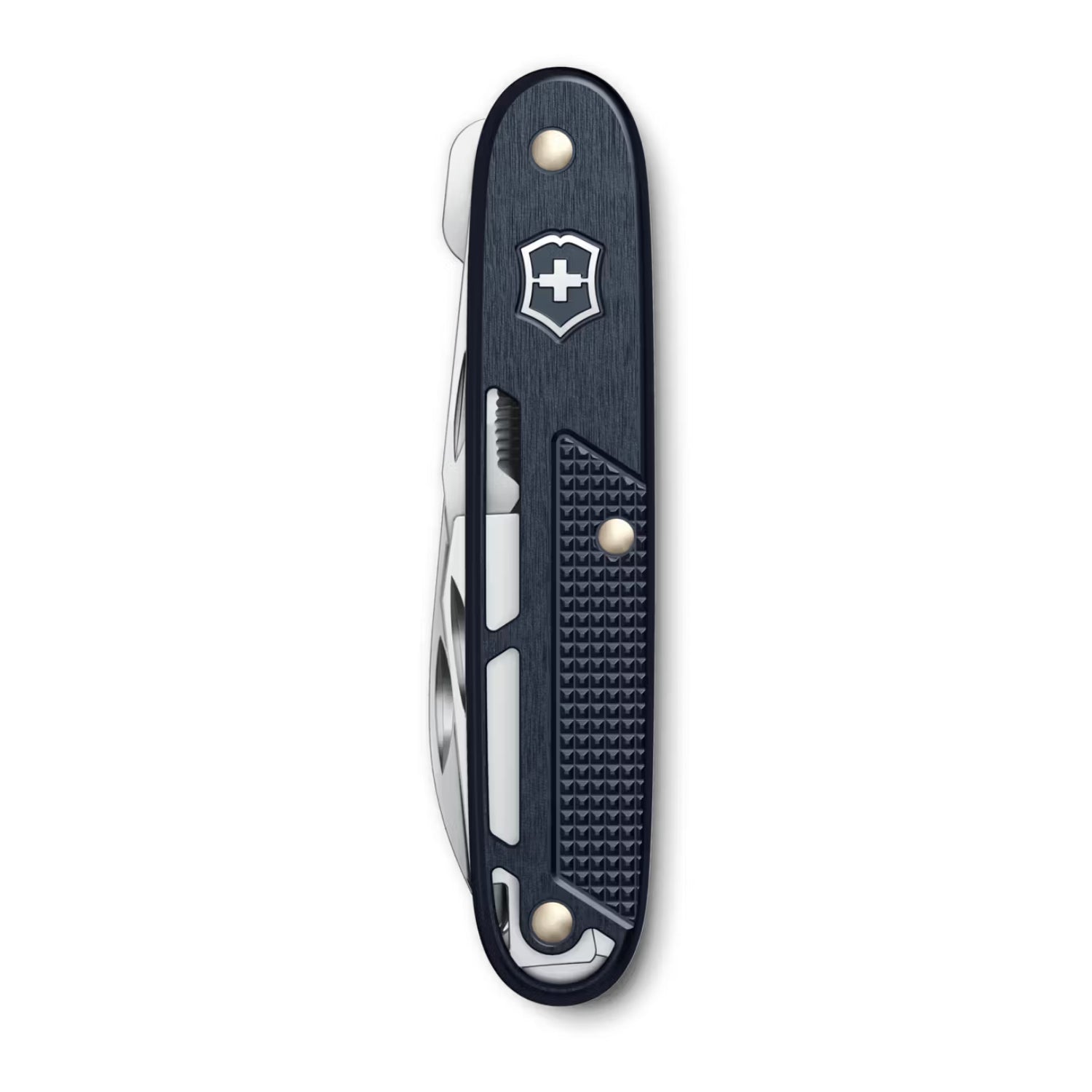 Victorinox Synergy Alox in Red Blue & Silver | Swiss Made Pocket Knife with 9 Functions
