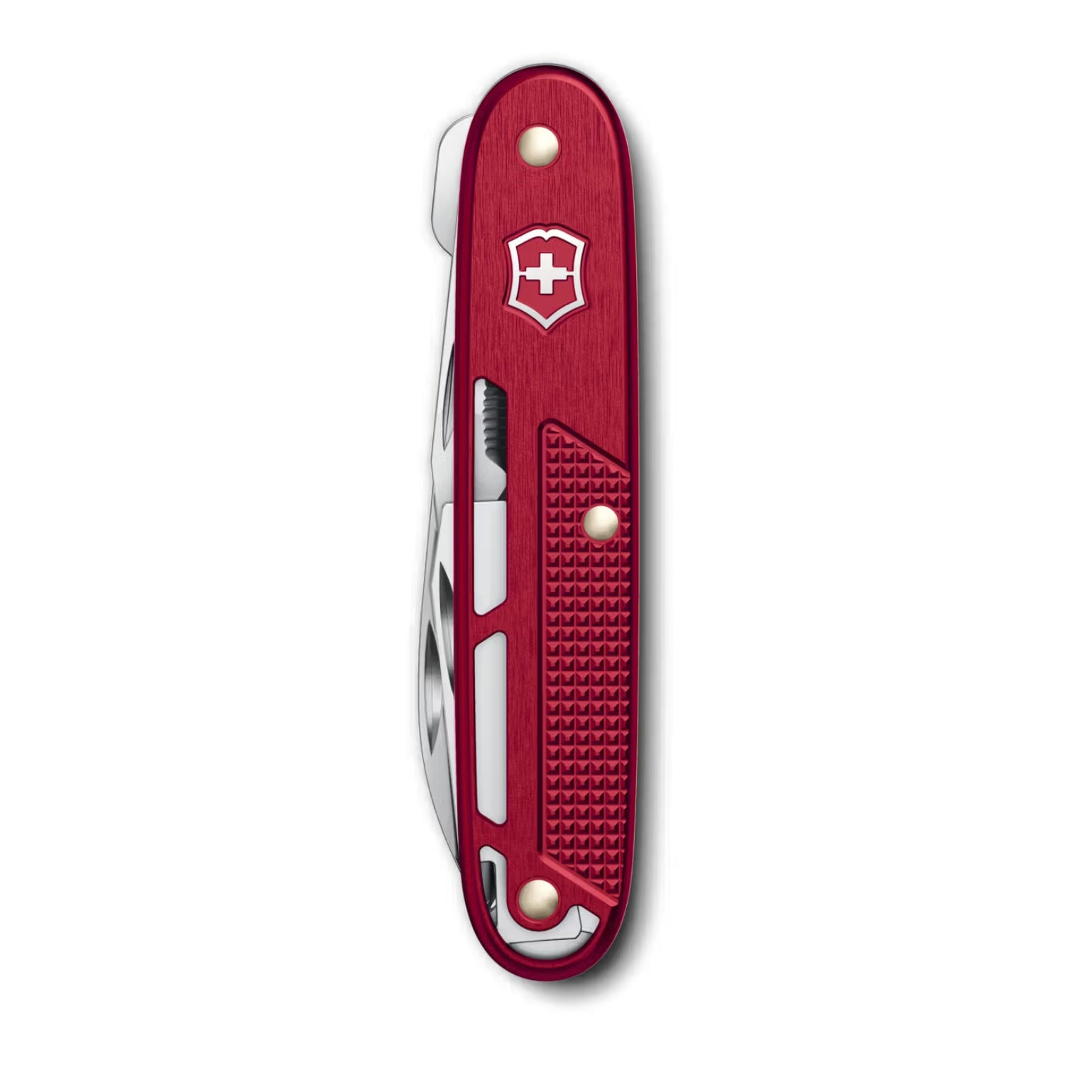 Victorinox Synergy Alox in Red Blue & Silver | Swiss Made Pocket Knife with 9 Functions