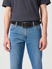 Wrangler Basic Metal Loop Leather Belt for men Black