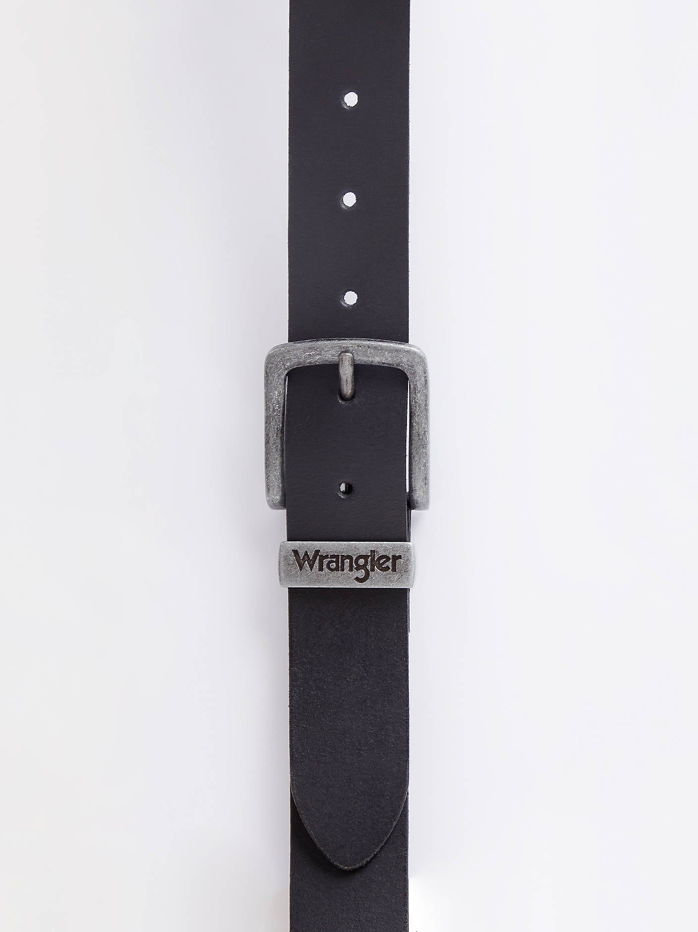 Wrangler Basic Metal Loop Leather Belt for men Black
