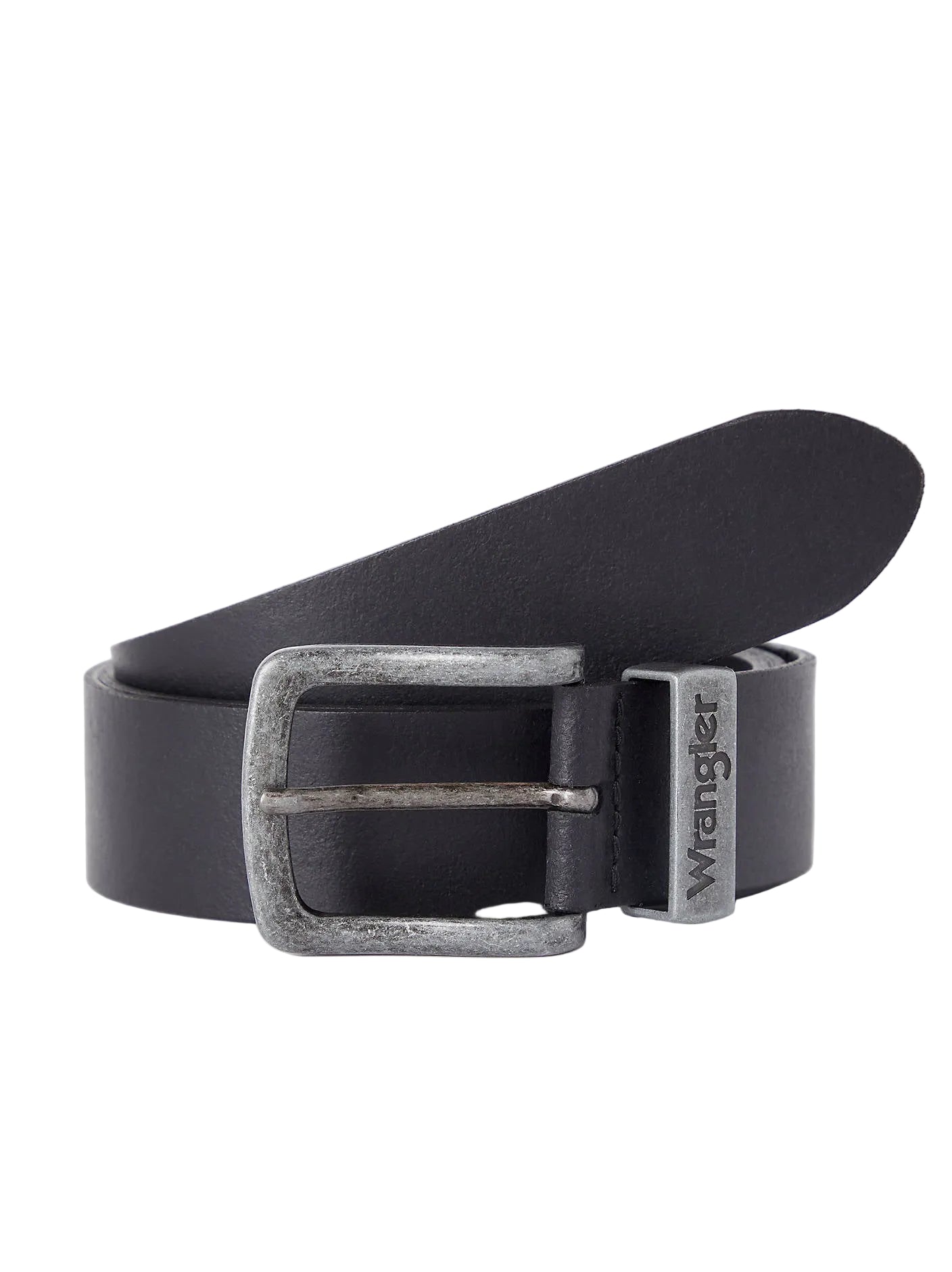 Wrangler Basic Metal Loop Leather Belt for men Black