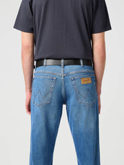 Wrangler Kabel Buckle Leather Belt Black