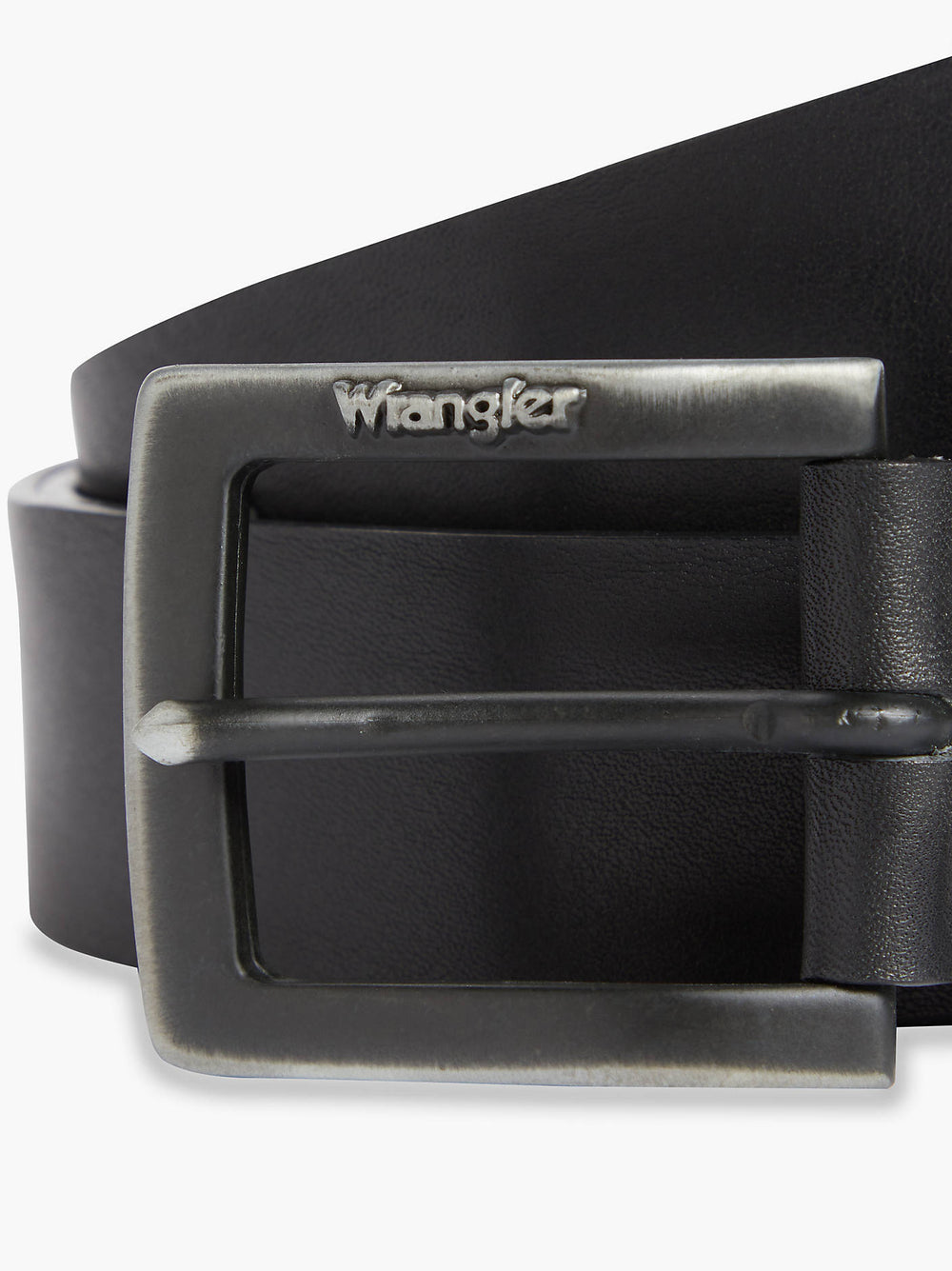 Wrangler Kabel Buckle Leather Belt Black