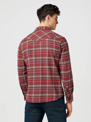 Wrangler Regular Western Shirt Ruby Wine
