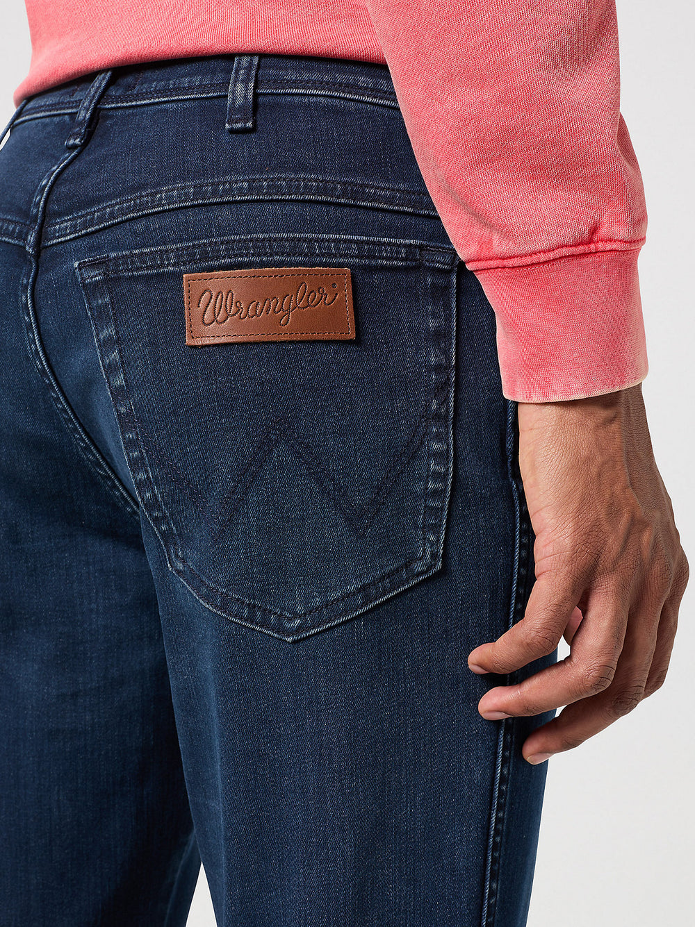 Wrangler Texas Slim Medium Stretch Straight Leg Jean for Men Wild Horse