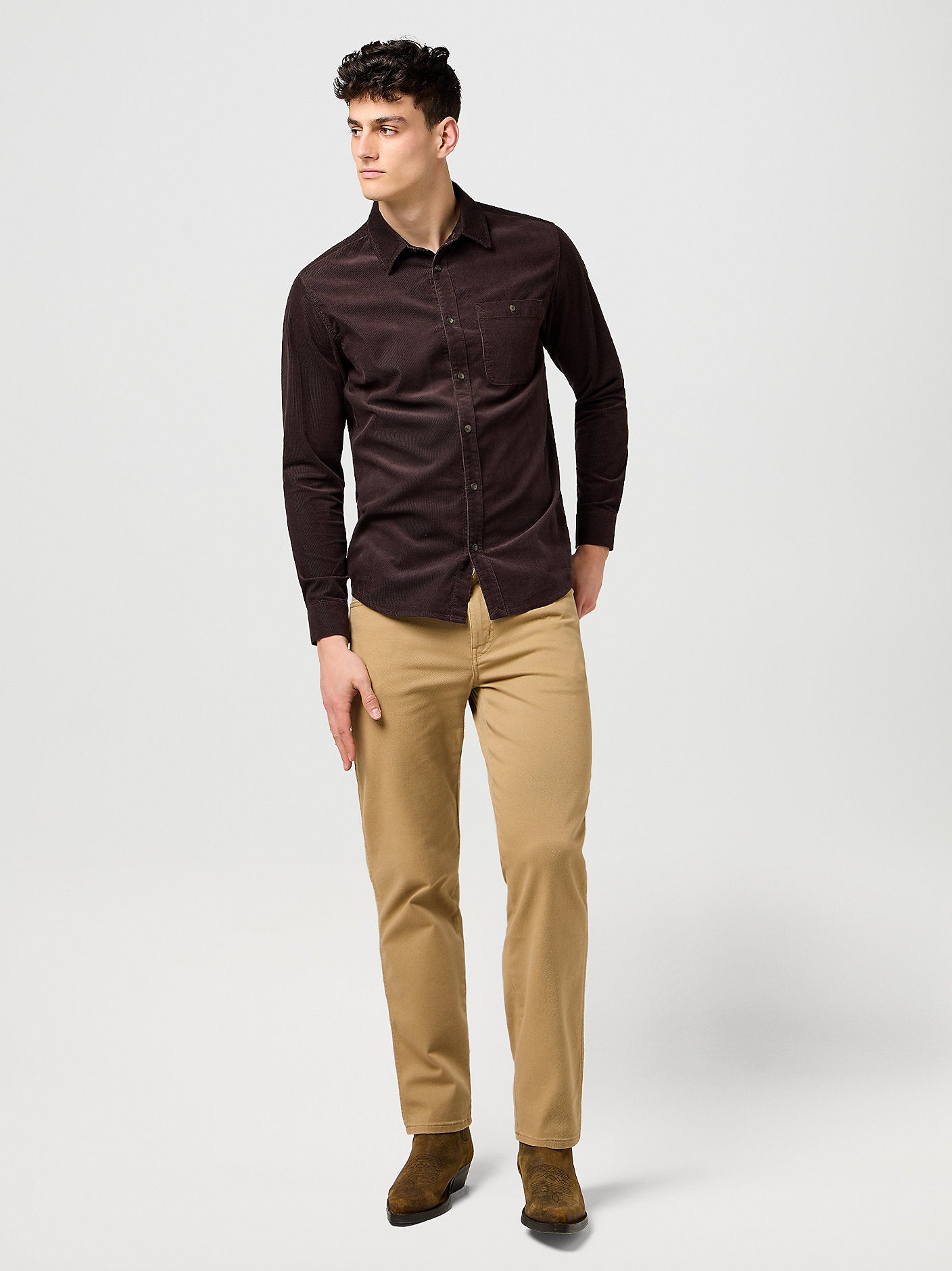 Wrangler Texas Straight Pant for Men Tigers Eye